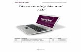 Disassembly Manual T19 - Free View Repair EasyNote T19 (J2 Series... · Disassembly Manual T19 version change by date 0.1 Copied text from written notes DE 18-10-2005 0.2 Added photos