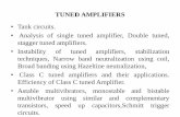 UNIT IV TUNED AMPLIFIERS & MULTIVIBRATOR CIRCUITS · 2019-01-18 · • They are generally used in radio frequency (RF) applications, including circuits, such as oscillators, that