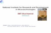 National Institute for Research and Development in ... · photonics, sensors, bio-nano-info technologies, CNT and graphene based sensors and nanodevices) Supervised by the National