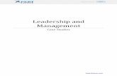 Leadership and Management - Xpertsolver · What characteristics of Tim’s leadership would you like to incorporate into your own style of leadership? Tim’s determination is an
