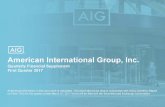 American International Group, Inc. Quarterly Financial ... · American International Group, Inc. Non-GAAP Financial Measures 3 Throughout this Financial Supplement, we present our