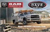 Ram 45/5500 Chassis Cab · 2019-05-20 · 6.4L HEMI V8 Legendary 6.7L ... Heavy Duty Commercial 6.4L V8 HEMI® w/Aisin 6-Speed Auto Trans 370 hp (DRW) 429 lb ft 21,490 lbs 6.7L I6
