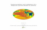 Implementation and validation of a Regional Climate Model ... · and the implementation, analysis and validation of a RCM for the Bolivian territory. Model outputs are analyzed with