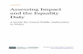 GUIDANCE Assessing Impact and the Equality Duty...Equality and Human Rights Commission GUIDANCE Assessing Impact and the Equality Duty A Guide for Listed Public AuthoritiesAssessing
