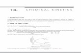 18. CHEMICAL KINETICS - masterjeeclasses.com...Chemical kinetics deals with the study of rate of chemical reactions. Rate of reaction is defined as change in concentration of reactants