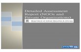 Detailed Assessment Report (NGOs and Private Organizations) II.pdfDetailed Assessment Report (NGOs and Private Organizations) Page 2 Department of School Education & Literacy, MHRD,