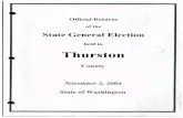 November 8, 2005 Official...Senate Joint Resolution 8207 Total Percent Approved 45,225 65.61 Rejected 23,701 34.39 THURSTON COUNTY PORT OF OLYMPIA Port Commissioner, District No. 2