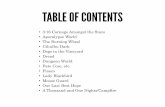 TABLE OF CONTENTS...TABLE OF CONTENTS • 3:16 Carnage Amongst the Stars • Apocalypse World • The Burning Wheel • Cthulhu Dark • Dogs in the Vineyard • Dread • Dungeon