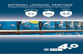 REFRESH, UPGRADE, PERFORM · REFRESH, UPGRADE, PERFORM SACMI provides a wide range of burners, suitable for all fuel types, specially developed for ceramic products. The burner families