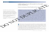 Offloading Foot Wounds in People with Diabetes …...V Vol. 26, No. 1 January 2014 13 Abstract: Up to 25% of people with diabetes will develop a foot ulcer at some point during their