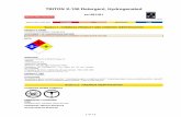 TRITON X-100 Detergent, Hydrogenateddatasheets.scbt.com/sc-281181.pdf · 2019-12-12 · Material Safety Data Sheet TRITON X-100 Detergent, Hydrogenated sc-281181 Hazard Alert Code