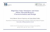 Bhatta 2014 High Flux Solar Simulator and Solar Photo ...faculty.uml.edu/.../Bhatta_2014_HighFluxSolarSimulatorandSolarPhoto-ThermalReactor.pdfES-FuelCell2014-6829: High Flux Solar