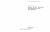 Personnel—General The U.S. Army Regimental System. Army Regimental System AR 600_82.pdf · o Updates policy for the soldiers managed by the U.S. Army Regimental System (chap 3).