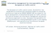 Information management for interoperability in...NetCentric ATM ATC A Operator D ATC B Agent C Information management for interoperability in European air traffic control The European