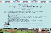 Nostell’s Royal Garden Party - Fastly · Royal Garden Party Saturday 11 June 11am - 5pm To celebrate the Queen’s official 90th birthday, we’re throwing a party in her honour.
