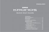KRONOS Quick Start Guide - American Musical SupplyAbout this manual En-4 Thank you for purchasing the Korg KRONOS. To help you get the most out of your new instrument, please read