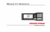 Wizard 411 READOUTS - ACU-RITE 411...standard math, trigonometry, RPM and Taper (Turning only) functions (see page 23). The DATUM hard key opens the Datum form to set the datum for