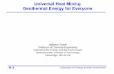Geothermal energy lecture - DSpace@MIT: Home · Desirable Characteristics of a Sustainable Energy Supply System Renewable – non-depletable on a short time scale Accessible and well