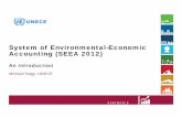 System of Environmental-Economic Accounting (SEEA 2012) · for damage to the environment. Environmental accounts are satellite accounts to ... • Residuals (pollution): emissions