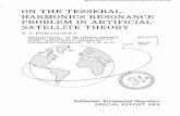 ON THE TESSERAL- HARMONICS RESONANCE · ON THE TESSERAL-HARMONICS RESONANCE PROBLEM IN ARTIFICIAL-SATELLITE THEORY Barbara A. Romanowicz 1. INTRODUCTION If the gravitational potential
