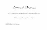 El Camino Annual Report Revision #1 2Annual Report July 1, 2004 – June 30, 2005 El Camino Community College District Citizens’ Bond Oversight Committee Prepared by Kurt Weideman,