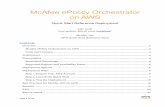McAfee ePolicy Orchestrator on the AWS Cloud...Amazon Web Services – McAfee ePO on AWS March 2019 Page 7 of 24 2. Use the region selector in the navigation bar to choose the AWS