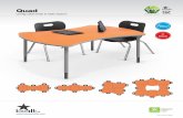 Configurable Desk & Table System Quad Spec Sheet.pdf · A-G. Quad Desk & Table System The Quad Desk and Table system is design for simple ergonomic seating arrangements for individuals