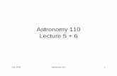 Astronomy 110 Lecture 5 + 6 - UH Institute for Astronomyftaclas/default/Astro110 WEB FIles/Lecture5.pdfFall, 2005 Astronomy 110 4 For some planets the motion can be very slow taking