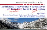 Contributions of snow and ice to streamflow in the River ... · Contributions of snow and ice to streamflow in the River Rhine during the past century Jan Seibert Kerstin Stahl, Markus