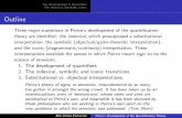Peirce's Development of the Quantification Theory - Peirce's... · 2009-05-19 · Peirce’s theory of signs, or semeiotic, misunderstood by so many, has gotten in amongst the wrong