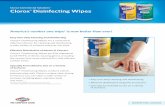 Clorox isinfecting WipesD - W. W. Grainger · Powerful, Versatile Clorox® Disinfecting Wipes are 2¬3 times faster at cleaning tough soap scum and bathroom soil than several of the