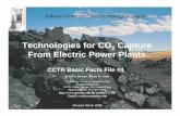 Technologies for CO Capture From Electric Power Plants · 3 CCTR Indiana Center for Coal Technology Research U.S. Department of Energy (DOE) Carbon Sequestration Program “To capture