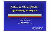 Asthma & Allergic Rhinitis Epidemiology in Bulgaria BG Kosta...آ  Asthma & Allergic Rhinitis Epidemiology
