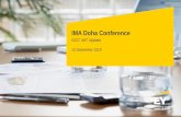 IMA Doha Conference...Draft Qatar VAT Law 3 May 2017: Draft VAT Implementation regulations circulated among a few government –affiliated companies for comment. Draft VAT Regulations
