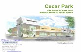 Cedar Park - LoopNet · Building(Sustainable((Cedar Park The Shops at East Park Medical Office & Retail Space William J. Harrell 17300 Henderson Pass, Suite 290 San Antonio, Texas