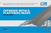 EXPANDED METALS, PLASTERERS BEADS · 1 4 22 39 61 91 102 About SFSP Expanded Metals, Plaster Beads Steel Lintels & Block Work Accessories Blockwork Accessories Block Ladder Reinforcement