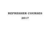 REFRESHER COURSES 2017 Kenya Utalii College recognizes the challenges and opportunities that manifest
