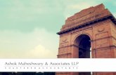 Ashok Maheshwary & Associates LLP - AKM Global · Ashok Maheshwary & Associates LLP C H A R T E R E D A C C O U N T A N T S About Us Ashok Maheshwary & Associates LLP was established