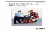 TC3500/TC3700 Series Tire Changer Operation Instructions TC3700... · 2019-12-13 · Low Profile Wheels with Bead Lever, No Plastic Sleeve Protector Assistance of Bottom Roller Installation