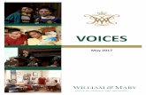 VOICES - College of William & Mary 2017 VOICES.pdf · Among them, Dr. hristine Darden, a mathematician, aeronautical engineer, and former NASA scientist featured in the book "Hidden