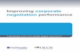 Improving corporate negotiation performance...factors influence negotiation performance (for example, the impact of new technologies and the role of external third parties – the