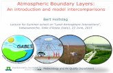 Module 2: Radiation - CNR · Atmospheric Boundary Layers: An introduction and model intercomparisons Bert Holtslag Lecture for Summer school on “Land-Atmosphere Interactions“,