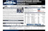 INDIANAPOLIS COLTS WEEKLY PRESS The Indianapolis Colts (1-0) will remain at home for a Week 2 contest