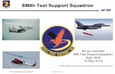896th Test Support Squadron · 96 RN 96 TW/PA Approved, 10 May 19 Distribution A 896th Test Support Squadron Bruce Lowmiller 896 Test Support Squadron Eglin AFB 16 May 2019 DISTRIBUTION