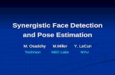 Synergistic Face Detection and Pose Estimationyann/research/cface/osadchy-face-detect-sicily.pdfTraining 52,850, 32x32 grey-level images of faces (NEC Labs hand annotated set) with