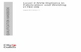Level 2 NVQ Diploma in Fabrication and Welding (1782-20) · Level 2 NVQ Diploma in Fabrication and Welding Engineering – Welding Machine Operating To achieve the Level 2 NVQ Diploma