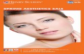 SPRING AESTHETICS SALE - Henry Schein · Spring Aesthetics Sale Call 1-00-772-4346 ampm et | To a 1-00-32-10 ours Compare & SAVE! Betamethasone Sodium Phosphate and Betamethasone