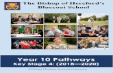 The Bishop of Hereford’s Bluecoat Schoolfluencycontent2-schoolwebsite.netdna-ssl.com/File... · The Bishop of Hereford’s Bluecoat School Year 10 Pathways Key Stage 4: (2018—2020)
