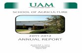 SCHOOL OF AGRICULTUREuam-web2.uamont.edu/hlc/AR/AgricultureAR2012.pdf · 2014-09-23 · MISSION STATEMENT It is the mission of the School of Agriculture to provide educational programs