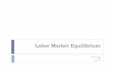 Labor Market Equilibrium - CERGE-EIhome.cerge-ei.cz/gurgen/teaching/labor/Eq.pdf · Perfectly Competitive Labor Market Profit Maximization: firms choose wages so as to maximize profits;